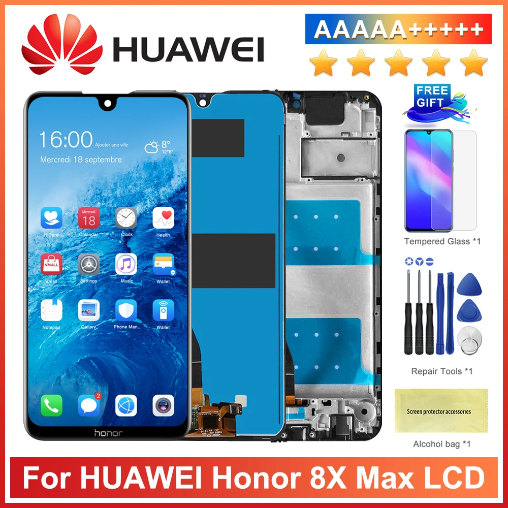 LCD screen replacement LCD Screen and Digitizer Full Assembly for Huawei Honor 8X Max Black for Huawei Color : Black LCD screen replacement LCD Screen and Digitizer Full Assembly for Huawei Honor 8X Max Black for Huawei Color : Black