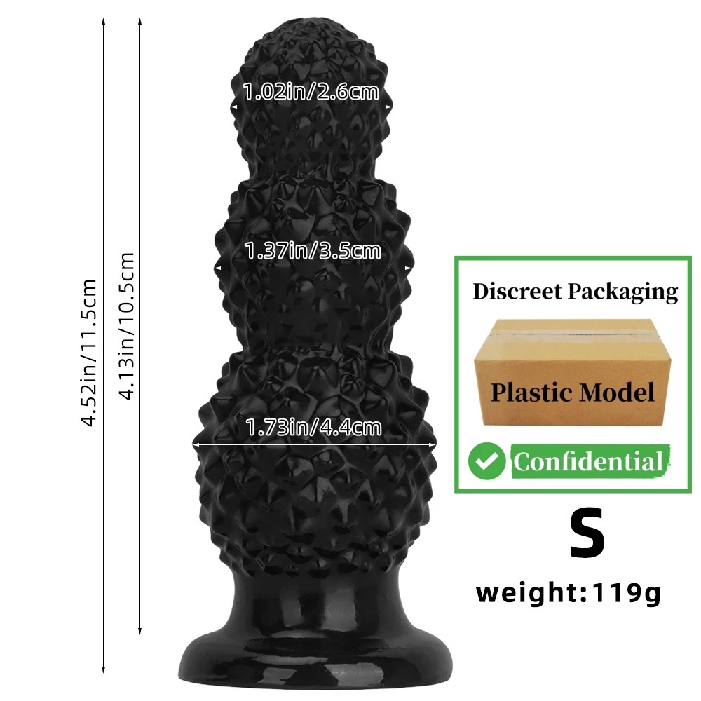 Big Lychee Anal Plug Dildo Female Masturbation Anal Dilator Adult Sex Toys for Women Vaginal G-spot Stimulation Anul Plugin Toys