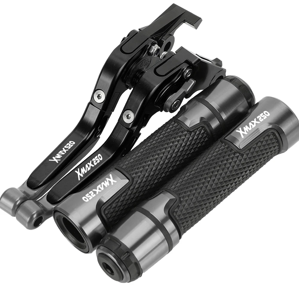

XMAX 250 Motorcycle Accessories Adjustable Brake Clutch Lever Handlebar Grips For YAMAHA X-MAX 250 XMAX250 X-MAX250 All Years