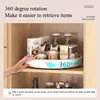 360° Rotating Spice Rack Turntable Cupboard Pantry Cabinet Organizer Non-Slip Condiment Holder Shelf Kitchen Storage Tray 6