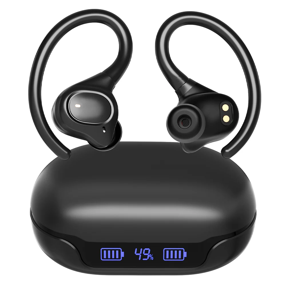 

NEW Bluetooth Earphone Outdoor Sports Wireless Headset V5.3 With Charging Bin Display Touch Control Headphone Earbuds Waterproof