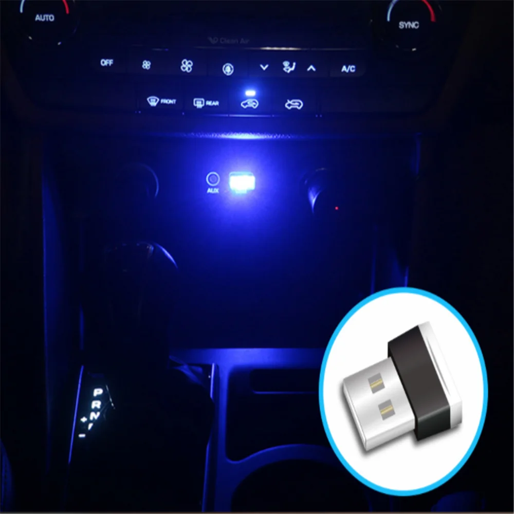Mini USB LED Car Ambient Light for Mitsubishi Asx Lancer 10 9 Outlander 2013 Pajero Sport L200 Expo Eclipse Carisma Galant Grand |