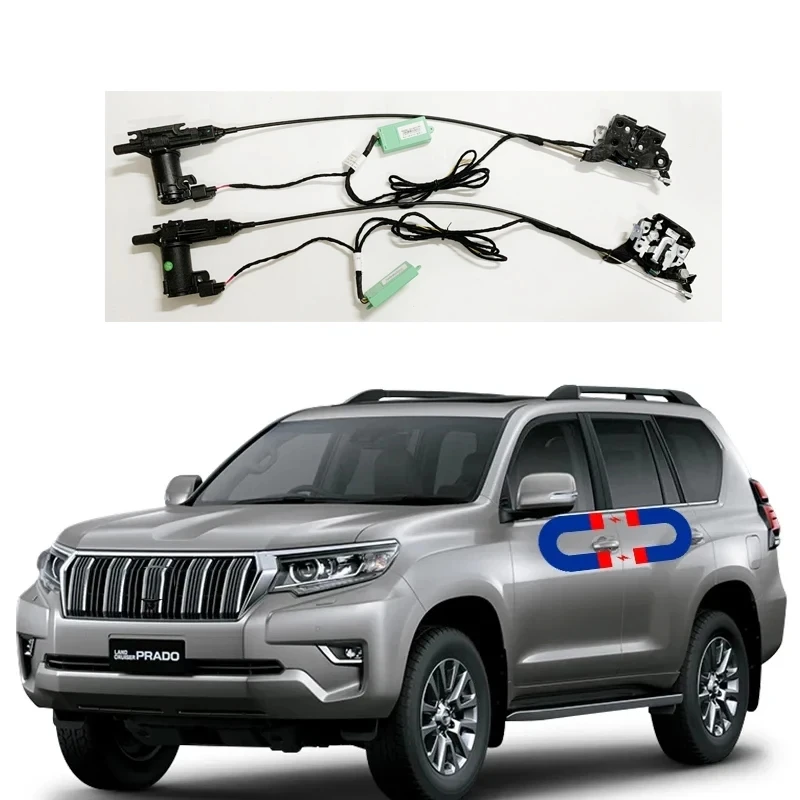 

Для Toyota Prado 2008-2022, электрическая всасывающая дверь, автоматические замки, интеллектуальные аксессуары для автомобиля