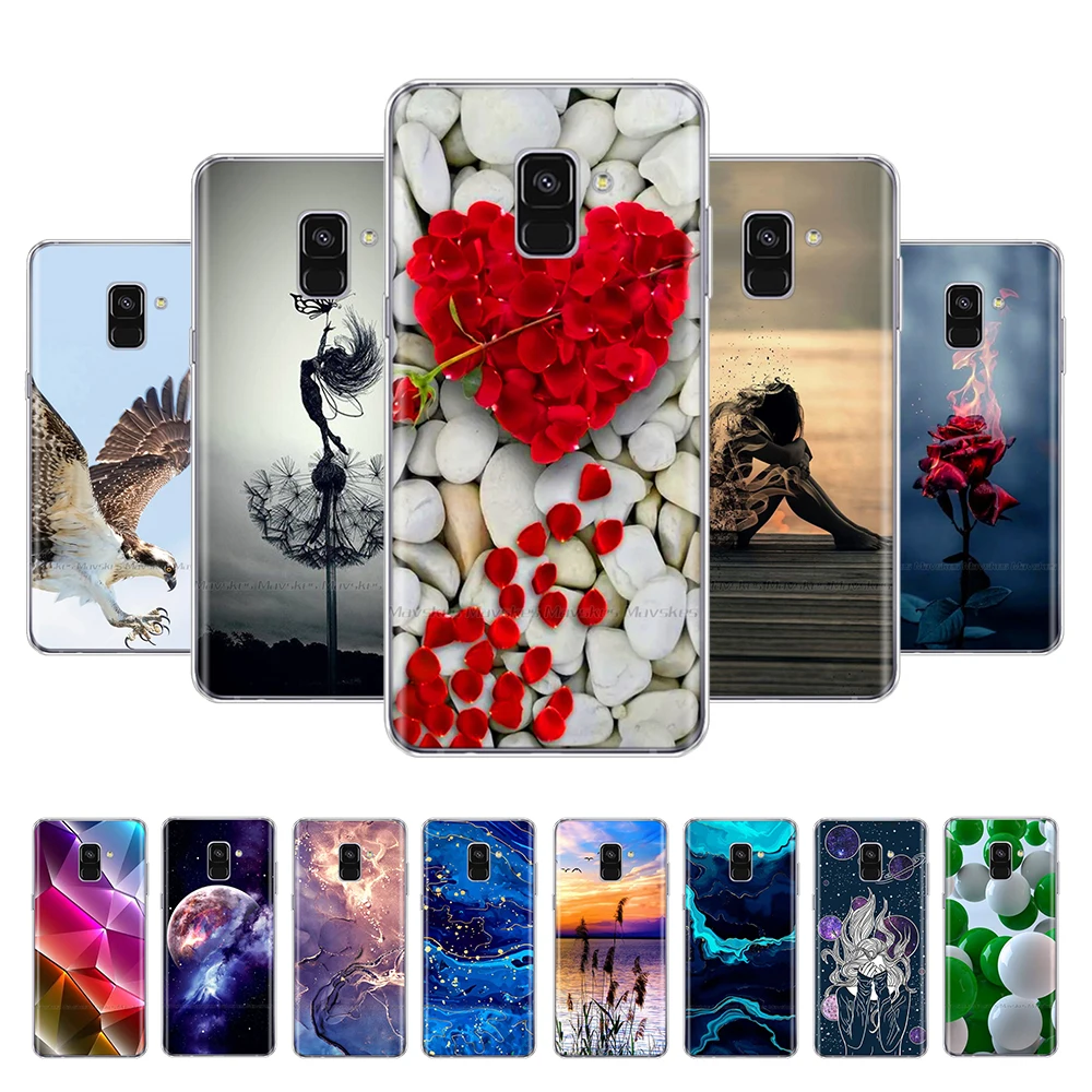 

Case For Samsung Galaxy A8 2018 Case A530 A530F Soft Silicone Back Cover For Samsung A8 Plus 2018 Phone Cases A730 A730F Bumper