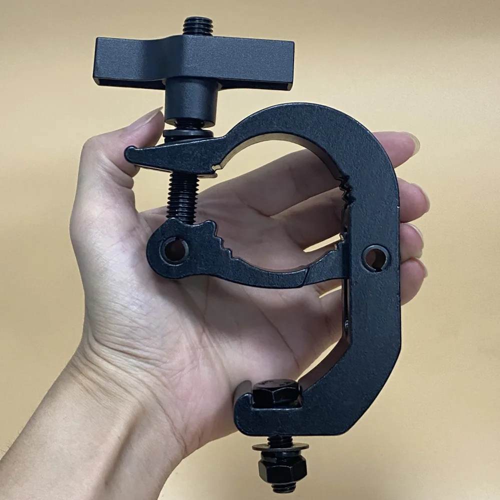 Aluminum Truss Clamp Heavy Duty Hook Mount 40-52mm Tube Loading 200KG Stage Lighting Sound Equipment DJ Iluminacion Moving Head