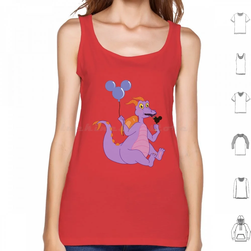 Cute Figment Canotte Stampa Cotone Figment Journey In Immaginazione Figment Dragon Center Immaginazione Pavilion World