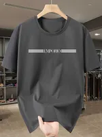 T-shirt pour homme en coton 100% pur, marque de luxe, imprimé lettres, manches courtes, vêtements pour homme de haute qualité, streetwear 4