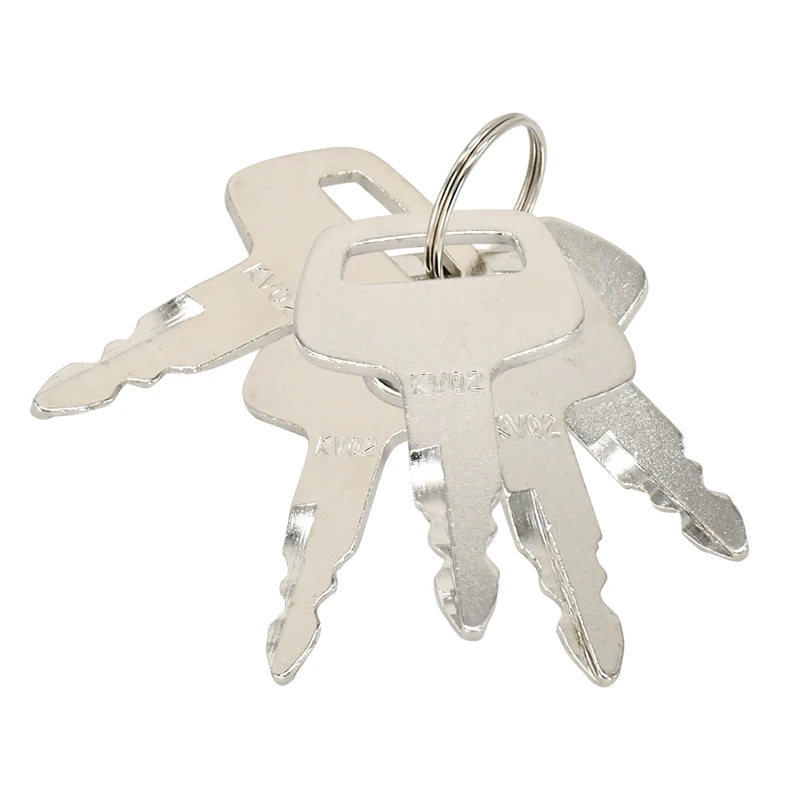719-10306002 Ignition Keys 5Pcs compatible with Kato Excavator & Heavy Equipment