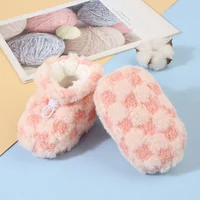 Autumn Winter Baby Snow Boots Newborn Girls Boys Warm Shoes Toddler Soft Sole Plush Floor Shoes Infant Toddler Cotton Boots 6