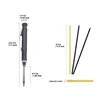 Metal Aluminum Rod Deep Hole Woodworking Pen, Long-Head Woodworking Marker, 2.8MM Mechanical Pencil, Built-in Pencil Knife 4