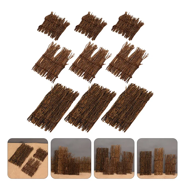 Természetes Lila Bambusz Kerítés Finom Sushi Edény Mikro Dísz Diy Sashimi Lemezellátás Tálca Tájkép