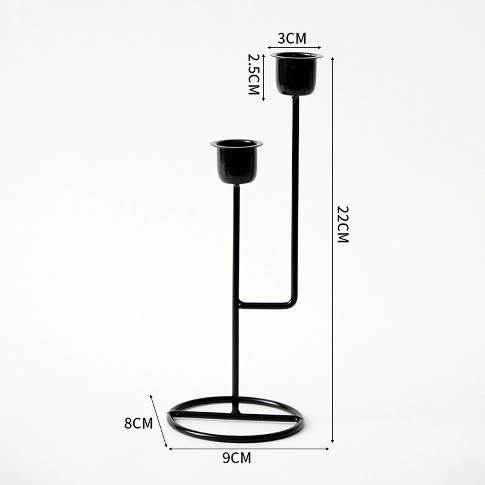 Wedding Table Candle Stand Candlestick Holder Tall Metal European style Candle Holders Black Taper Holder Home Decor candle holders