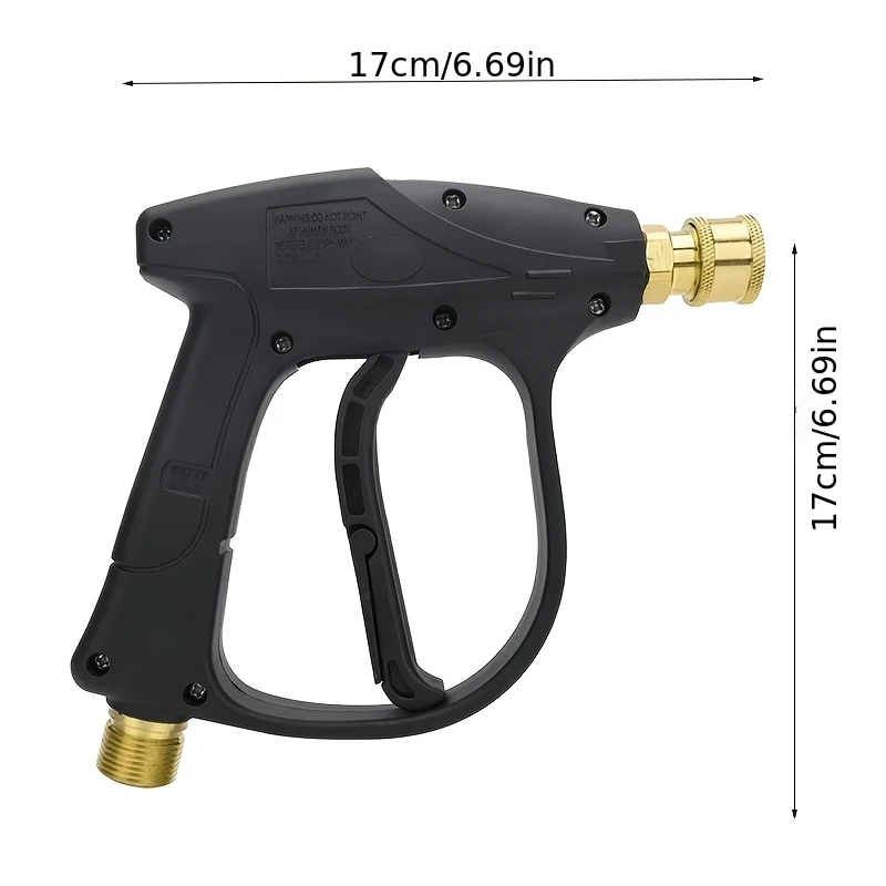 1세트 고압 세척 키트 1/4인치 퀵 커넥트 고압 스프레이 건 M22-15 황동 어댑터 (자동차 세척용)