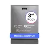24" Dishwasher Top Control 3 Rack 15 Place 3.4g Quiet 51 dB Energy Star Silver Touch Panel Overflow Protection Dual Arms Low 2