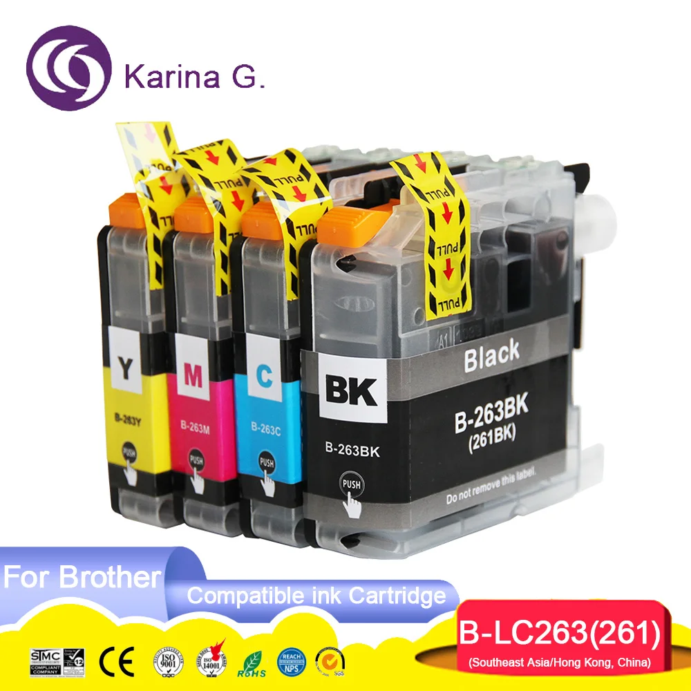 Compatible for LC263 LC261 ink cartridges Suit for MFC-J480DW DCP-J562DW MFC-J