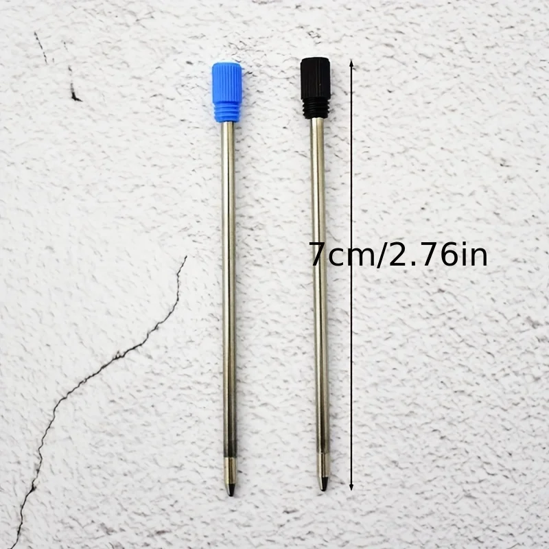 20/50pcs/lot 0.7mm Metal Pen Refill for Crystal Diamond Ballpoint Pen Rod Cartridge Core 7cm Black Blue Refills Rod Stationery 4