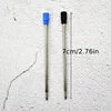 20/50pcs/lot 0.7mm Metal Pen Refill for Crystal Diamond Ballpoint Pen Rod Cartridge Core 7cm Black Blue Refills Rod Stationery 4