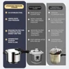 316 Stainless Steel Pressure Cooker Suitable for Gas and Induction Cookers Fast and Safe Cooking 5