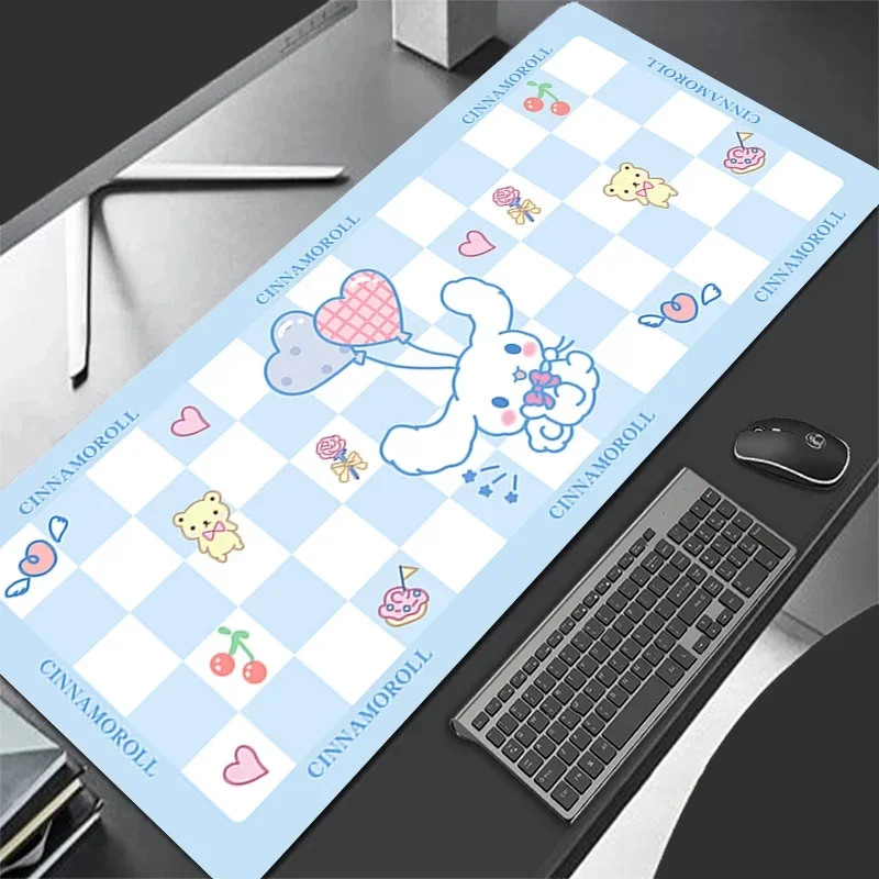 소녀들을 위한 애니메이션 주변기기 가죽 마우스 패드 애니메이션 산리오 키보드 패드 대형 방수 미끄럼 방지 테이블보 애니메이션 상품