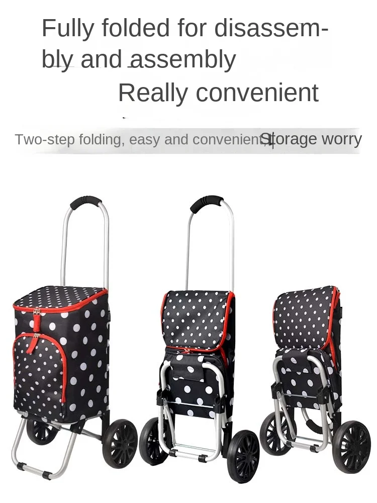Shopping cart, small pull cart, mini foldable hand trailer, artifact, portable home