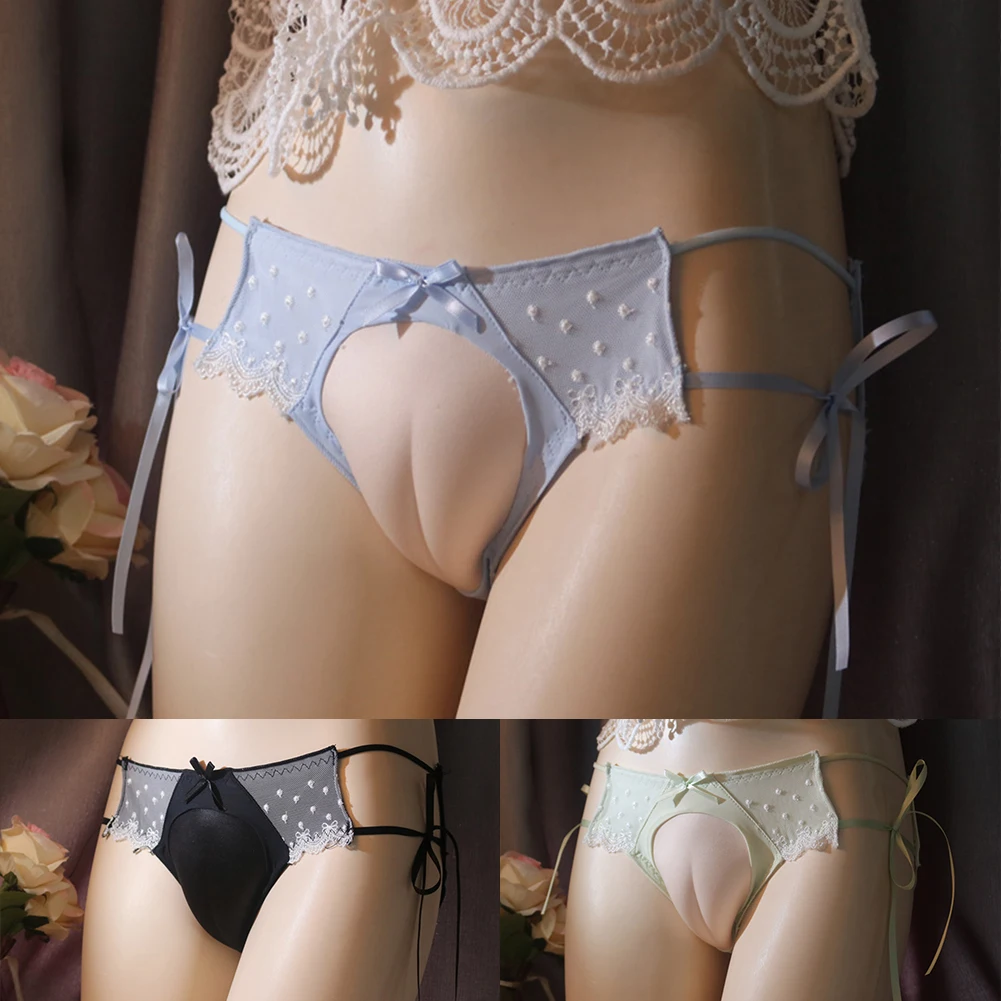 

Ultra-Low Men Sexy Thong G-String Briefs Sissy Pouch Panties Bikini See-Through Underwear Male Lingerie Hollow Out New Lingerie