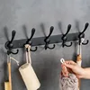 Wall Mounted Coat Rack, Five Heavy Duty Tri Hooks All Metal Construction for Jacket Coat Hat in Mudroom Entryway 2