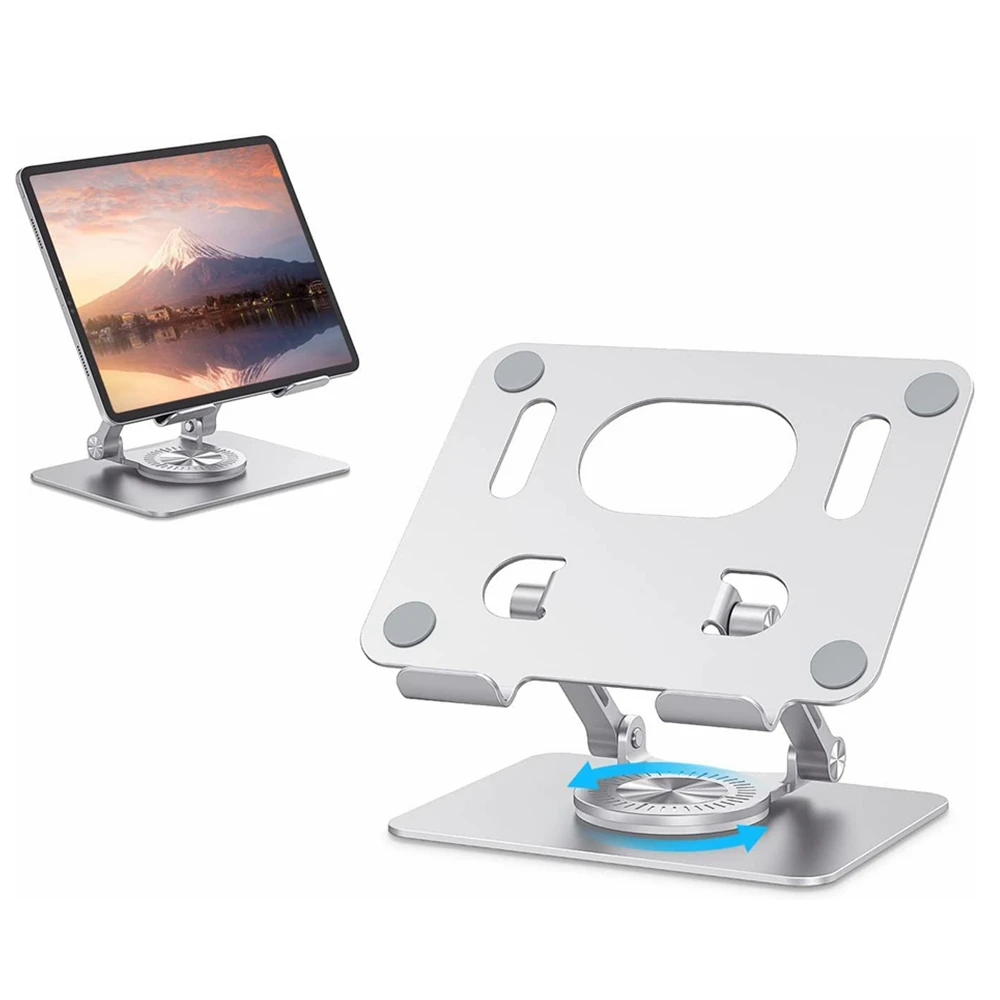 Настольный держатель для телефона Nagnahz из алюминиевого сплава, вращающийся на 360 градусов