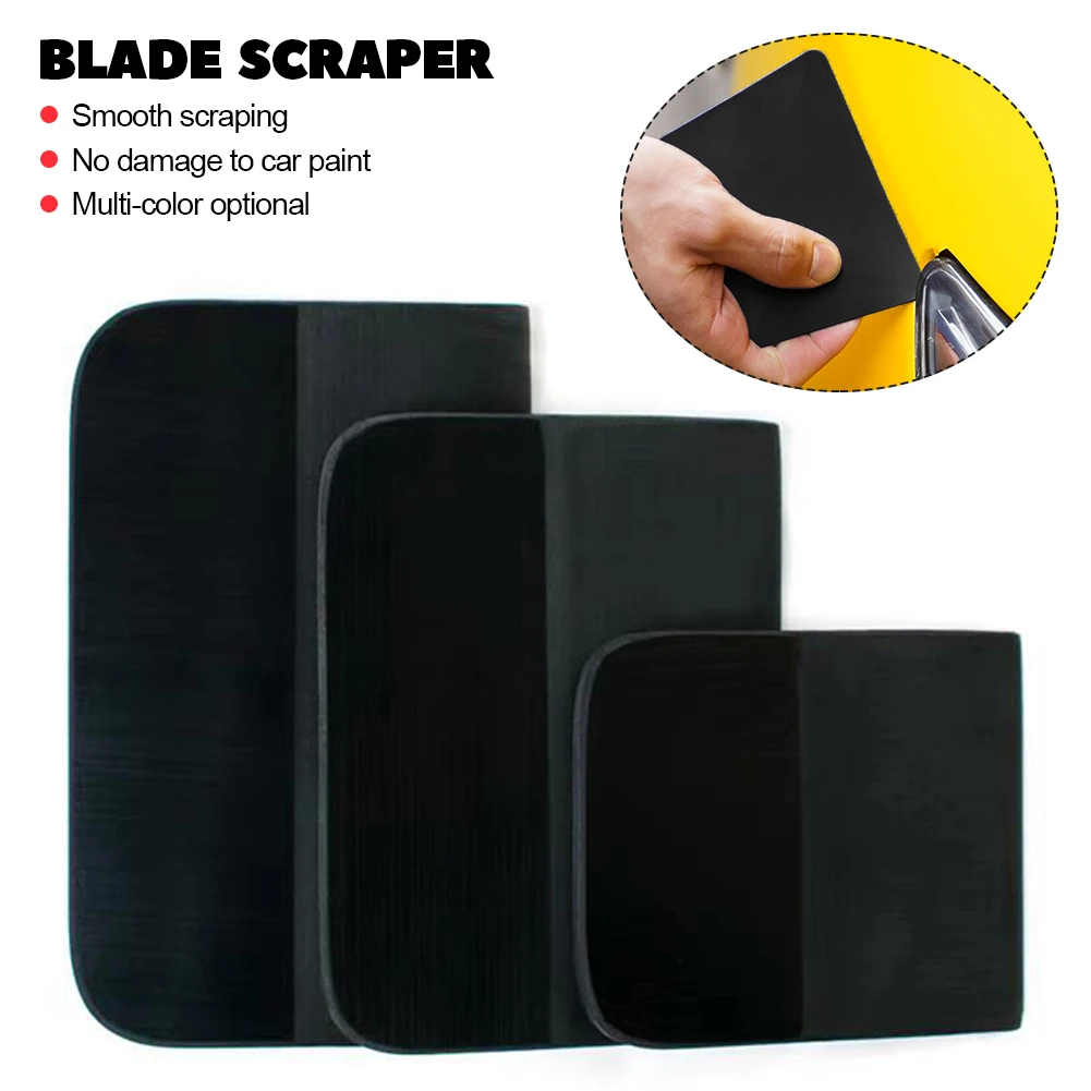 

TPU Carbon Fiber Car Film Install Squeegee Green Scraper PPF Vinyl Wrap Water Ice Wiper Auto Household Cleaning Tint Tool