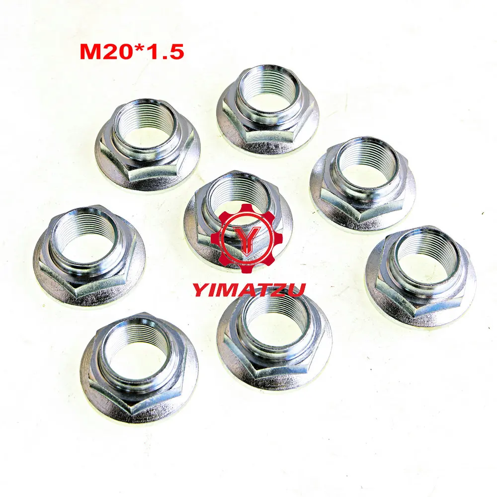 M20*1.5 8 Pcs NUT, RIM SHAFT for LINHAI HISUN CFmoto Honda Yamaha Suzuki Polaris Quad Bike 9030-070003