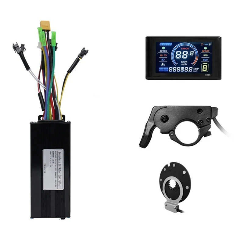 

Lithium Battery Modification Spare Parts S966 Color Screen Instrument, 30A 3-Mode Sine Wave Controller Set
