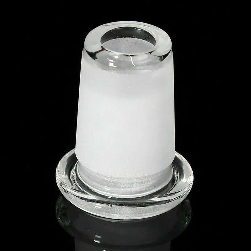 1pcs 14mm Female to 18mm Male Clear Glass Expander Reducer Adapter Connector Lab 5