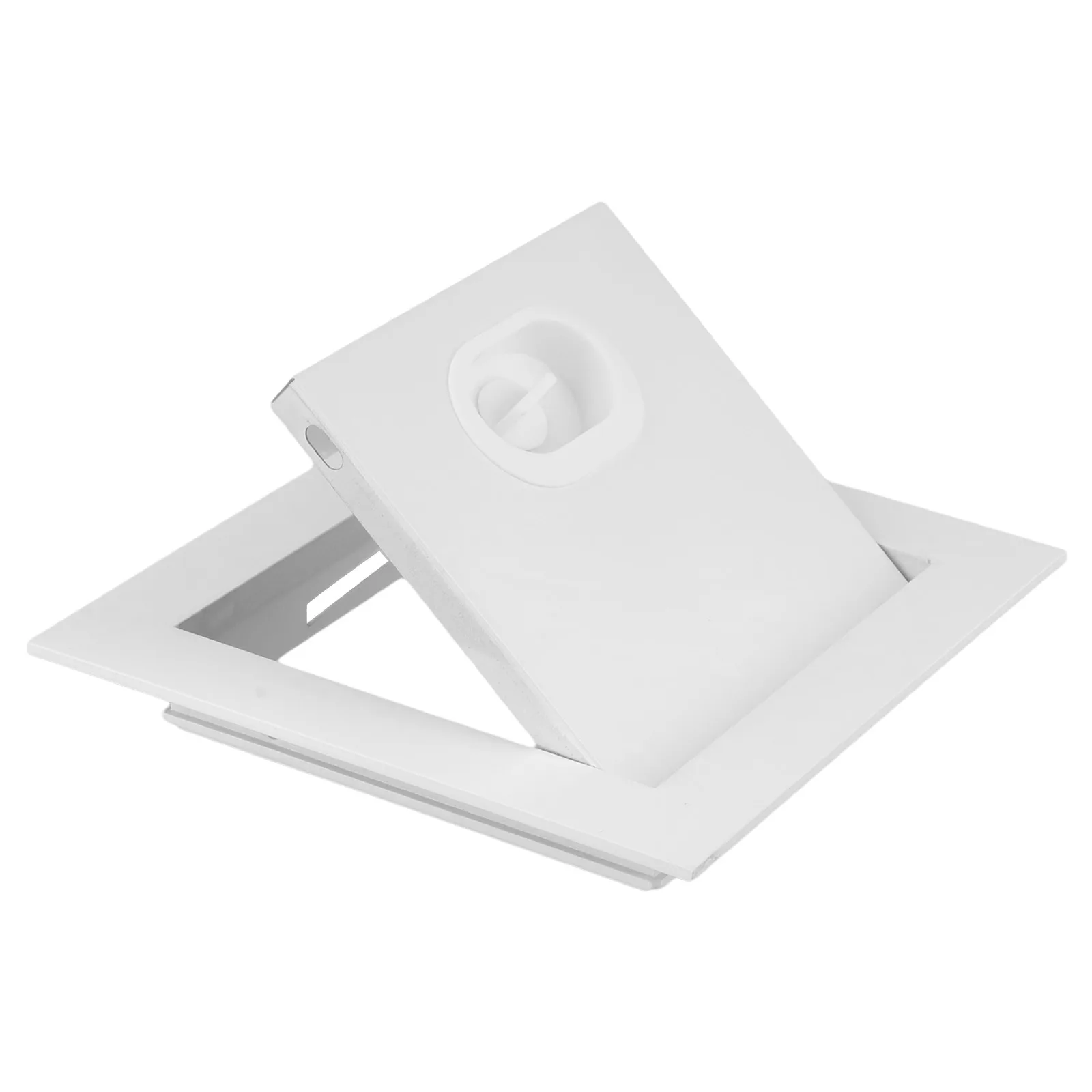 1pc Access Panel Inspection Port Galvanized Aluminum Alloy Access Doors Wall Ceiling White Hatch Cover With Rotary Switch access panel