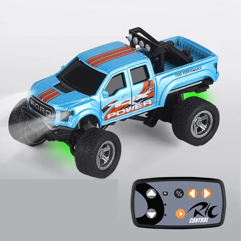 1: 64 Mini coche de Control remoto de alta precisión 2,4G, camión de juguete de aleación para niños, Control de crucero, simulación de vehículo todoterreno, regalo