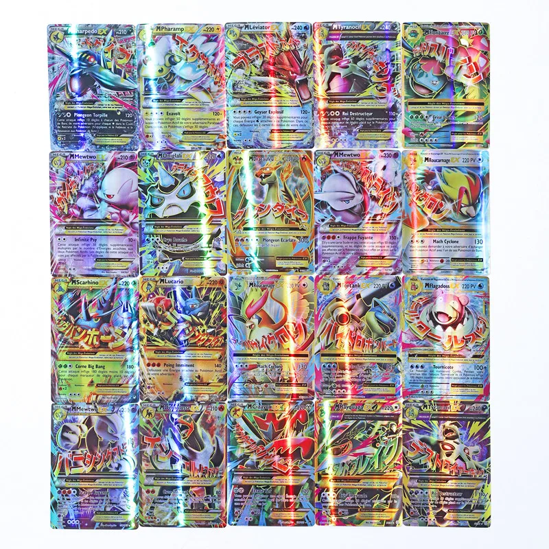 프랑스 포켓몬 배틀 카드, Vstar V GX MEGA TAG TEAM EX 게임, 20PCs, 인기 판매 