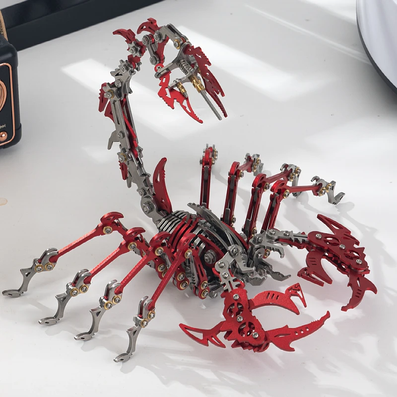 MOKR Animal Color 3D Metal Puzzle Scorpion Gift And Toys Puzzle For Kids Adults Learning Education Steel DIY Jigsaw Model