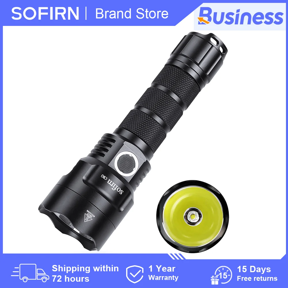 

Sofirn C8G мощный светодиодный фонарик 21700 SST40 18650 с индикатором питания, фонарик, фонарик, 2 группы, аварийный сигнал, уличный фонарь