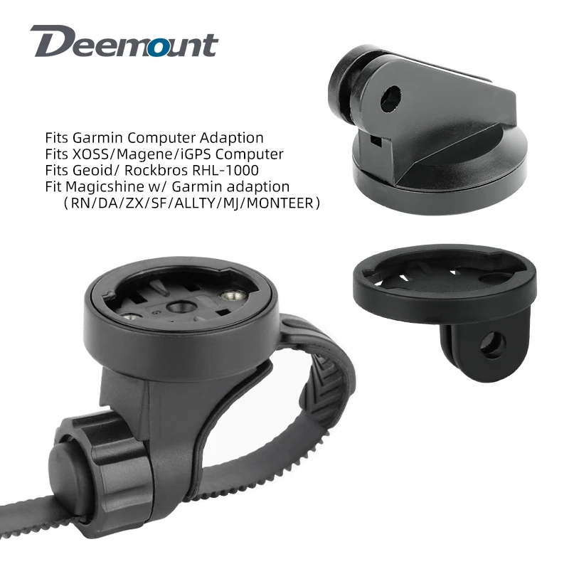 Bicycle Front Light Mount Computer Adapter for Garmin Rockbros RHL 1000