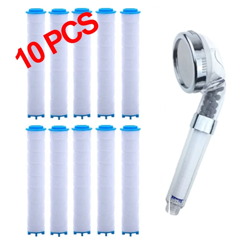 5/10 Shower Head Filter Replacement Water Purification Showers Filters Core Remove Impuritie Hard Water Bathroom Accessories