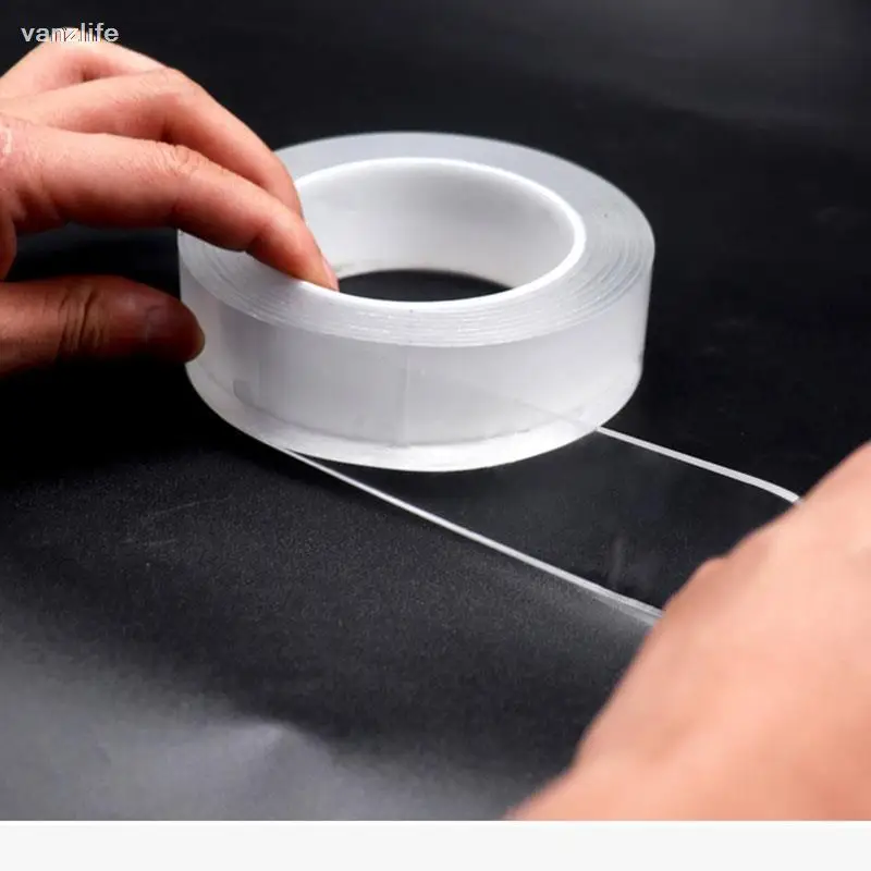 nano traceless double-sides adhesive tape stickers strong thin transparent waterproof automotive film wall fixed stickers