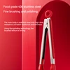 Food Grade Silicone Stainless Steel Anti-Scalding Food Tongs High Temperature Resistant Barbecue Tongs 4