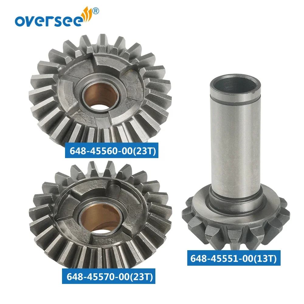 648 Gear Kit For Yamaha Outboard Motor 2T 25HP C25 F25 Forward Gear 648-45560; Reverse 648-45570; Pinion 648-45551-00