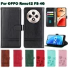 Leather Cover For OPPO Reno12 FS 4G чехол For Etui Oppo Reno 12 F 4G 5G CPH2687 CPH2637 Phone Case For OPPO Reno12 FS 5G CPH2637 1