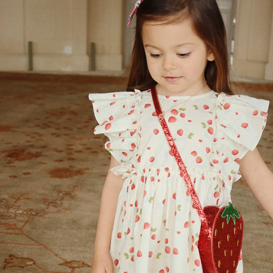 Girls Party Princess Sequin Mesh Dresses Full Print Dress Carnival Baby Cute Skirt Kids Gifts