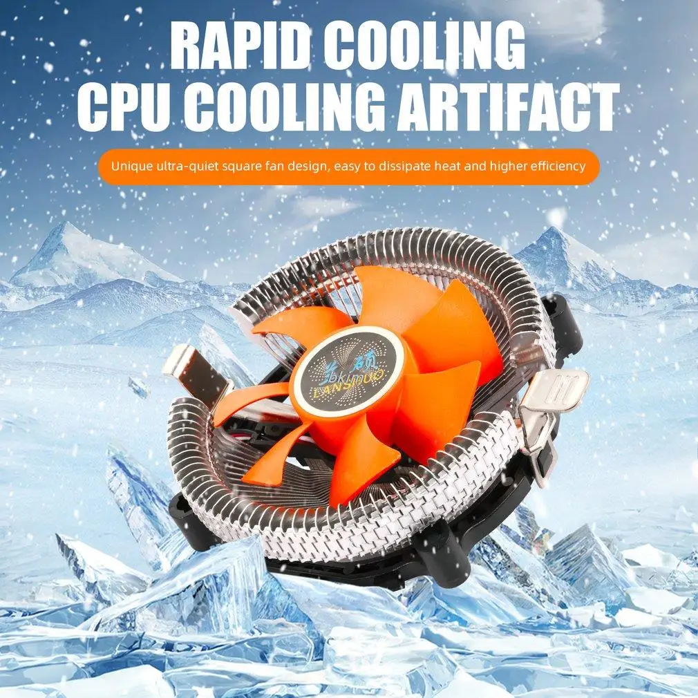 Hot CPU PC Case Cooling Fan Long Life Super Quiet Computer Cooler Heatsink for Intel LGA775 1155 AM2/3 754 Heat Dissipation Fan