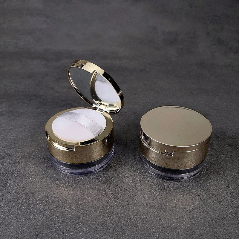 Description Picture 6 of item1Pcs 6g Portable Powder Box Empty Loose Powder Container With Sieve Mirror Cosmetic Sifter Loose Jar Travel Makeup Container