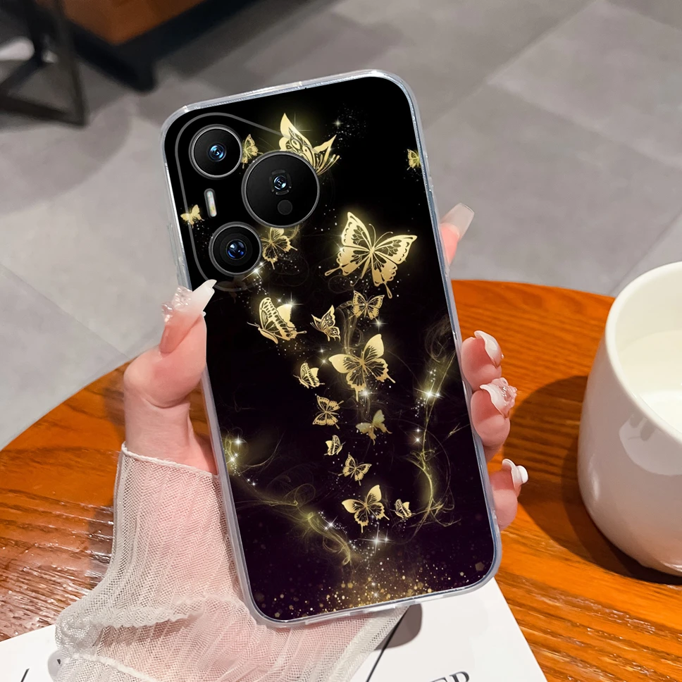 Transparent Cute Flower Phone Case - Soft TPU Silicone Shockproof Protective Cover