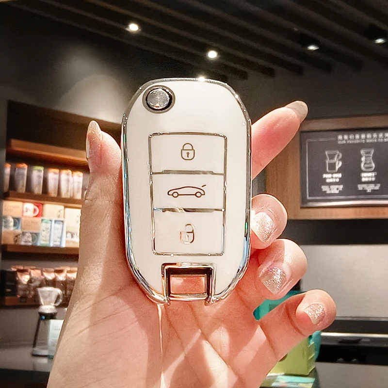 New TPU Car Remote Key Case Cover Shell For Peugeot 2008 3008 4008 5008 308 408 508 Citroen C4 C4L C6 C3-XR Picasso DS3 DS4 DS5