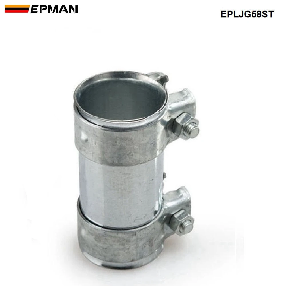 2.25" 304 Stainless Steel Exhaust Tube Pipe Connector Joiner Sleeve