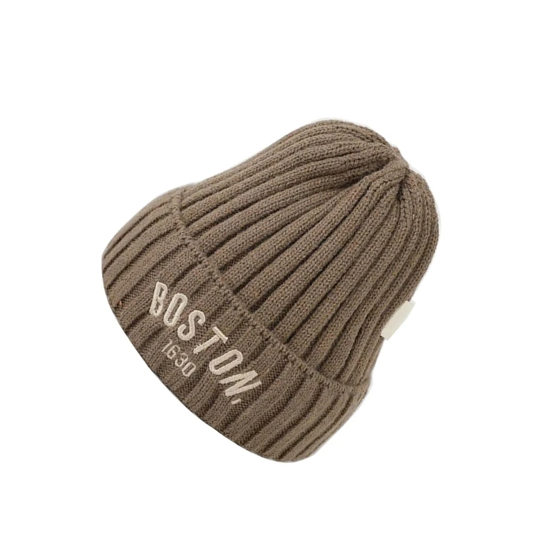 

Сплошные цветные детские шапочки, зимняя теплая вязаная шапка для девочек и мальчиков, вязаный крючком капот