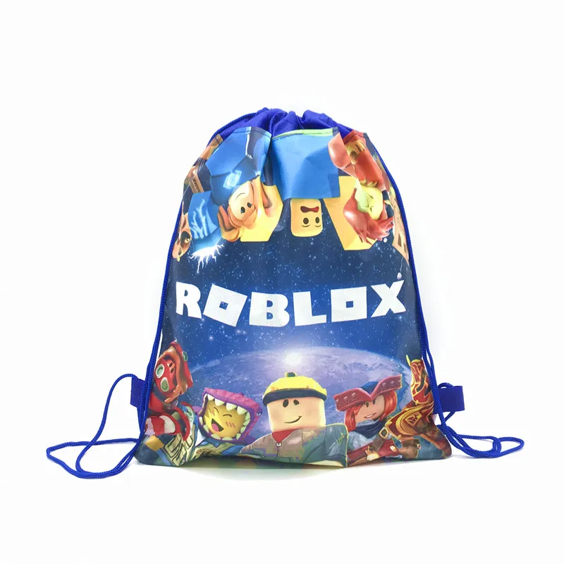 6/12/18/56PCS Roblox 부직포 Drawstring 가방 Roblox 게임 파티 장식 어린이 생일 파티 베이비 샤워 용품 선물